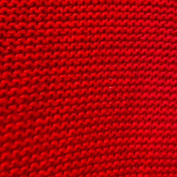 St. John's Bay Red Cablenit V-Neck Sweater - Size Large - Picture 6 of 8